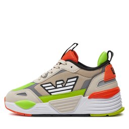 

Снікерcи EA7 Emporio Armani XSX108 XOT47 T516 Rainy D+Blk+Lime+Org, Сірий
