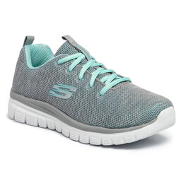 Skechers Chaussures Skechers Twisted Fortune 12614/GYMN Gray/Mint