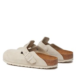 

Шльопанці Birkenstock Boston 1024740 Modern Suede Antique White, Білий