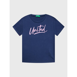 United Colors Of Benetton United Colors Of Benetton T-shirt 3096C10C8 Tamnoplava Regular Fit