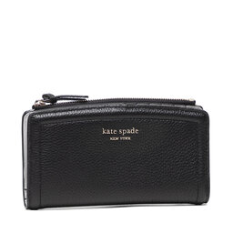Kate Spade Μεγάλο Πορτοφόλι Γυναικείο Kate Spade Zip Slim Wallet K5613 Black 001