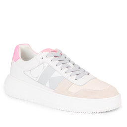 Calvin Klein Jeans Sneakers Calvin Klein Jeans Chunky Cupsole Laceup Lth Mix YW0YW01046 Bright White/Creamy White/Cotton C 0LI
