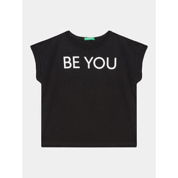 United Colors Of Benetton United Colors Of Benetton T-Shirt 3096C10C1 Μαύρο Regular Fit