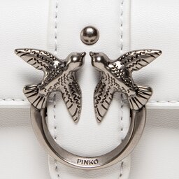 

Сумка Pinko Love Micro Vegan AI 22-23 PLTT 1P22XA A09S Bianco Z14O, Білий