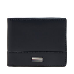 Tommy Hilfiger Nagyméretű férfi pénztárca Tommy Hilfiger Th Corp Mini Cc Wallet AM0AM13244 Sötétkék