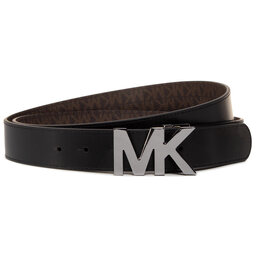 

Жіночий ремінь MICHAEL Michael Kors 34mm Ctfr Mk Buckle Belt 39H9LBLY1U Brn/Blk, Коричневий