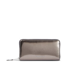 Tommy Jeans Portofel pentru femei Tommy Jeans Tjw Must Large Za Metallic AW0AW15451 Gunmetal PCS