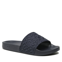 Tommy Hilfiger Šľapky Tommy Hilfiger Th Monogram Pool Slide FW0FW06987 Space Blue DW6