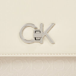 

Сумка Calvin Klein Re-Lock Conv Shoulder Bag_Jcq K60K611755 Dk Ecru Jacquard Mono PC4, Écru
