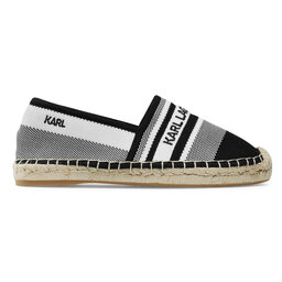 

Еспадрильї KARL LAGERFELD KL80175 White Knit Textile W/Black, Білий