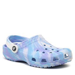 

Шльопанці Crocs Classic Marbled Clog 206867 White/Oxygen, Фіолетовий