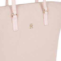 

Сумка Tommy Hilfiger Poppy Canvas Tote AW0AW15983 Whimsy Pink TJQ, Рожевий