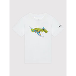 adidas adidas Camiseta Graphic Stoked Beach HE6908 Blanco Regular Fit