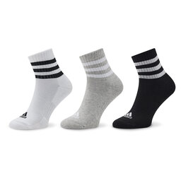 adidas 2 pares de calcetines tobilleros para mujer adidas Thin Linear Ballerina IC1295 White/Medium Grey Heather/Bliss Pink