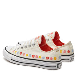 

Кеди Converse Chuck Taylor All Star Floral A08107C Egret/Pale Magma/Cloudy Daze, Бежевий