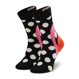 Happy Socks Otroške visoke nogavice Happy Socks KLAU01-0200 Črna