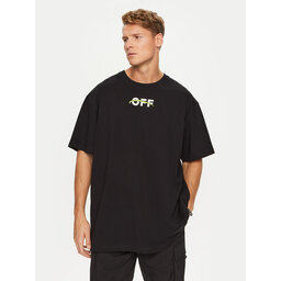 Off-White Off-White Футболка OMAA038F22JER0071001 Чорний Regular Fit