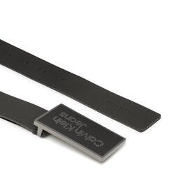 

Чоловічий ремінь Calvin Klein Jeans Logo Plaque Leather Belt 35mm K50K510161 BDS, Чорний