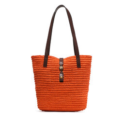 Kurt Geiger Táska Kurt Geiger Hampton Raffia Tote 9795591449 Orange