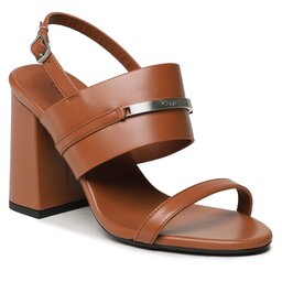 Calvin Klein Basutės Calvin Klein Block Hl Sandal HW0HW01612 Cognac GP4