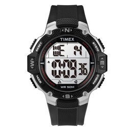 Timex Ročna ura Timex Rugged TW5M41200 Black/Black