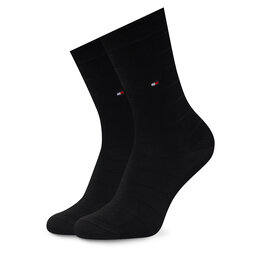 

Набір 3 пар високих жіночих шкарпеток Tommy Hilfiger 701220262 Black 002, Чорний