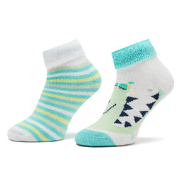 United Colors Of Benetton Súprava 2 párov vysokých detských ponožiek United Colors Of Benetton 6AO3F2142 907 Farebná