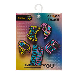Crocs Accesorii pentru pantofi Crocs Jibbitz Lights Up Neon Gamer 5 Pack 10012094 Colorat