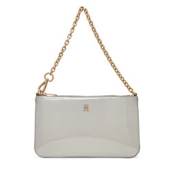 Tommy Hilfiger Borsetta Tommy Hilfiger Th Icon Chain Shoulder Pouch Met AW0AW18219 Argento