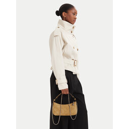 Tory Burch Handtasche Tory Burch Fleming Suede Pochette 185797 Beige