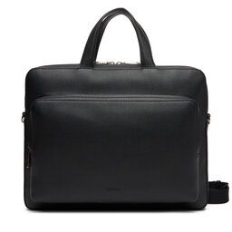 Calvin Klein Laptoptasche Calvin Klein Micro Pebble Slim Briefcase 36 LV04D3012G Schwarz