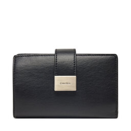 Calvin Klein Γυναικείο Πορτοφόλι Calvin Klein Hardware Snap Medium Bifold K60K612961 Μαύρο
