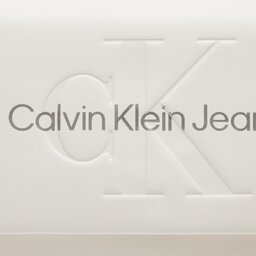 

Сумка Calvin Klein Jeans Sculpted Ew Flap Conv25 Mono K60K611866 White/Silver Logo 0LI, Білий