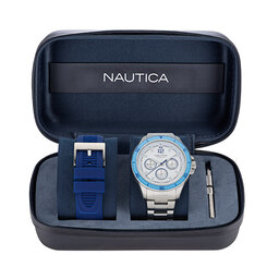 Nautica Часовник Nautica NAPWRS405 Сребрист