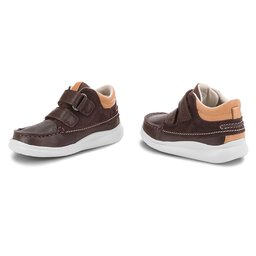 

Черевики Clarks Cloud Tuktu 261350186 Brown Combi Lea, Коричневий