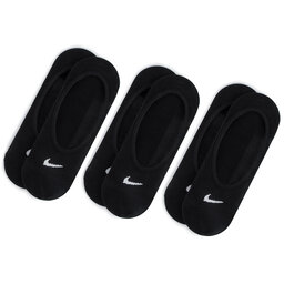 Nike Set de 3 perechi de șosete scurte de damă Nike SX4863 010 Negru