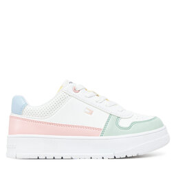 Tommy Hilfiger Laisvalaikio batai Tommy Hilfiger Low Cut Lace-Up Sneaker T3A9-33740-1355 M Balta