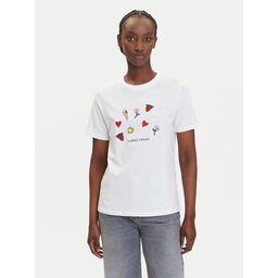 Pieces Pieces T-Shirt Funly 17160308 Weiß Regular Fit