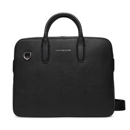 Tommy Hilfiger Brašna na notebook Tommy Hilfiger Th Business Leather Computer Bag AM0AM13642 Černá