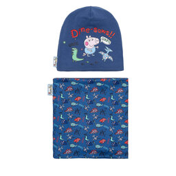 Peppa Pig Σετ σκούφος και κασκόλ λαιμός Peppa Pig ACCCS-AW24-110PP Σκούρο μπλε