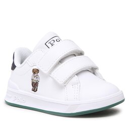 Polo Ralph Lauren Superge Polo Ralph Lauren Heritage Court Ii Bear Ez RF104113 White Smooth/Green/Navy w/ Preppy Bear