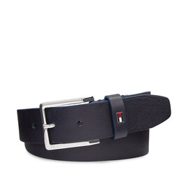 Tommy Hilfiger Cinturón para hombre Tommy Hilfiger Oliver 3.5 Ext AM0AM11461 Azul marino
