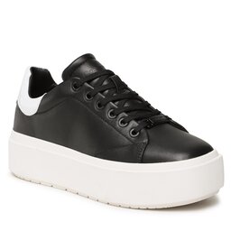 Calvin Klein Laisvalaikio batai Calvin Klein Squared Flatform Cupsole Lace Up HW0HW01775 Black/White