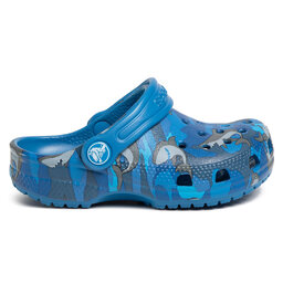 

Шльопанці Crocs Classic Shark Clog Ps 206147 Prep Blue, Cиній