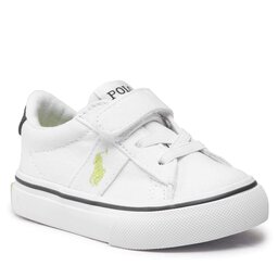 Polo Ralph Lauren Tenisówki Polo Ralph Lauren Sayer Ps RF104093 White Recycled Canvas/Navy/Citron w/ Citron PP