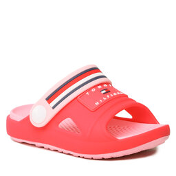 Tommy Hilfiger Pantoletten Tommy Hilfiger Comfy Sandal T1A2-32779-0083 M Fuchsia/Pink A355