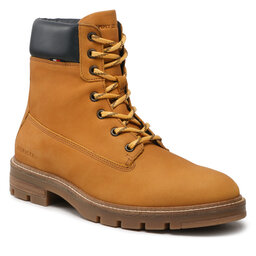 Tommy Hilfiger Ilgaauliai Tommy Hilfiger Padded Nubuck Boot FM0FM04205 Vitage Gold KBH