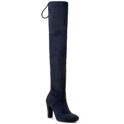 R.Polański Over-knee boots R.Polański 0761 Granat Zamsz