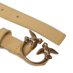 

Жіночий ремінь Pinko Love Berry Simply Belt H2 PE 22 PLT01 1H20ZV Y7SP Banana C38Q, Бежевий