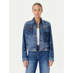 Guess Guess Jeans jakna W5YN69 D5R01 Mornarsko modra Regular Fit